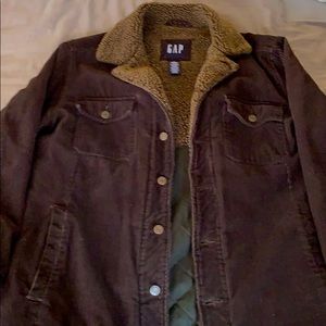 Gap lined corduroy trucker jacket